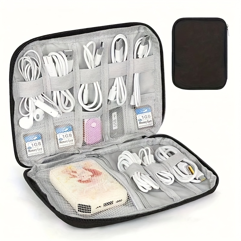 1pc Cable Organizer Case Multi - đánh giá và giá Tech Accessories Travel Organizer Pouch