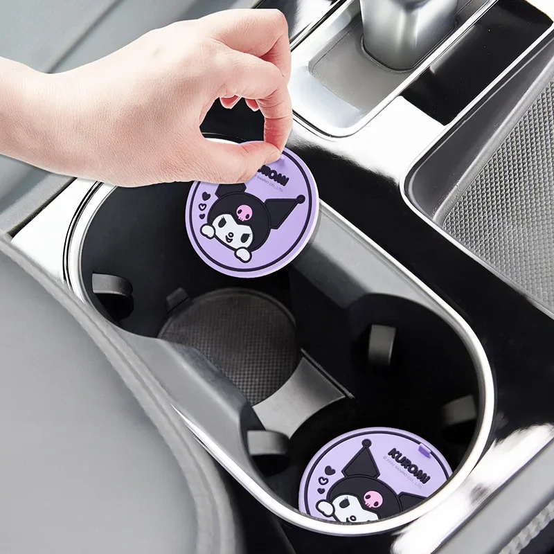 2Pcs Sanrio Kuromi Car Coaster - đánh giá và giá Kawaii Tech Accessories