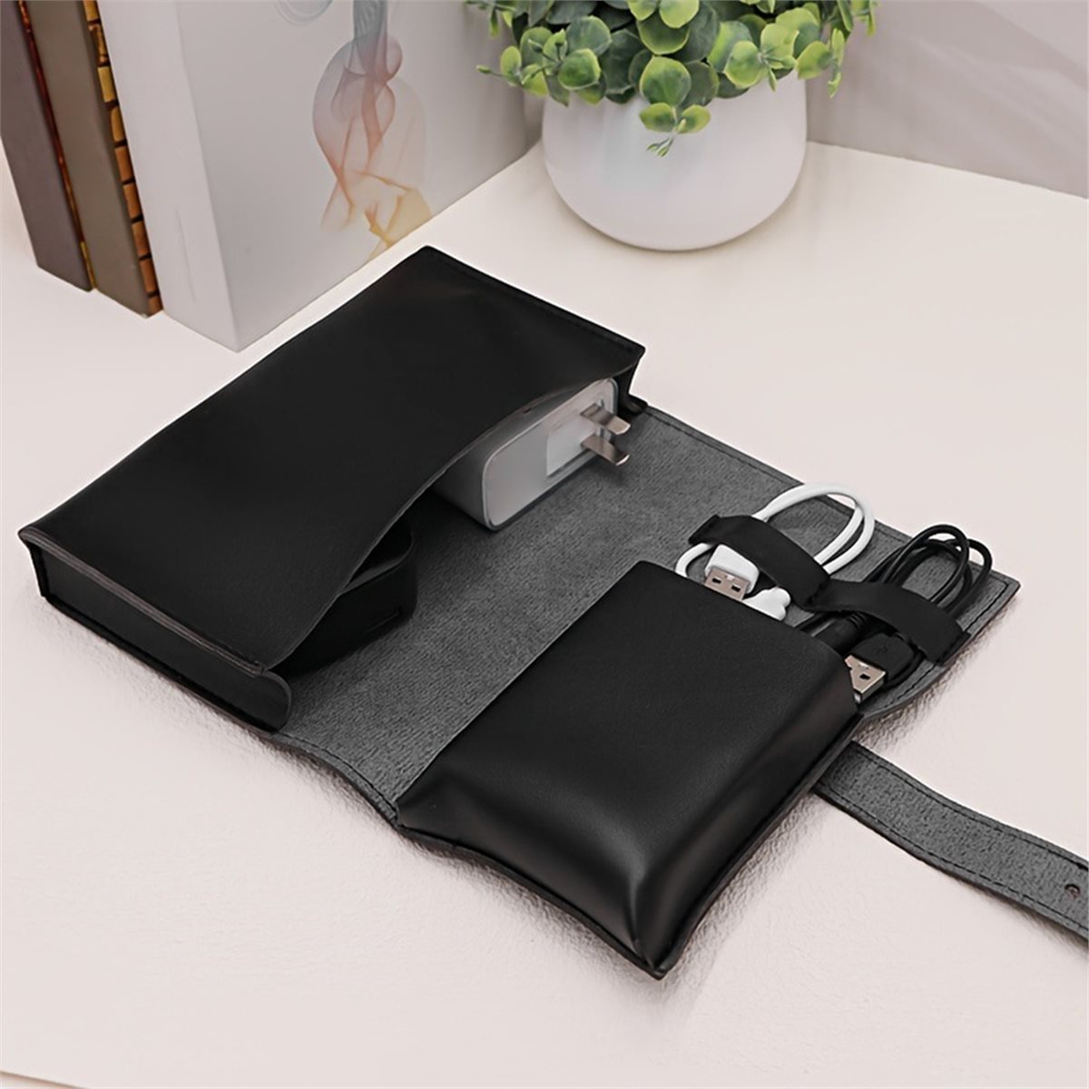 (A94Z] PU Multi-Compartment Or - đánh giá và giá Tech Accessories Storage